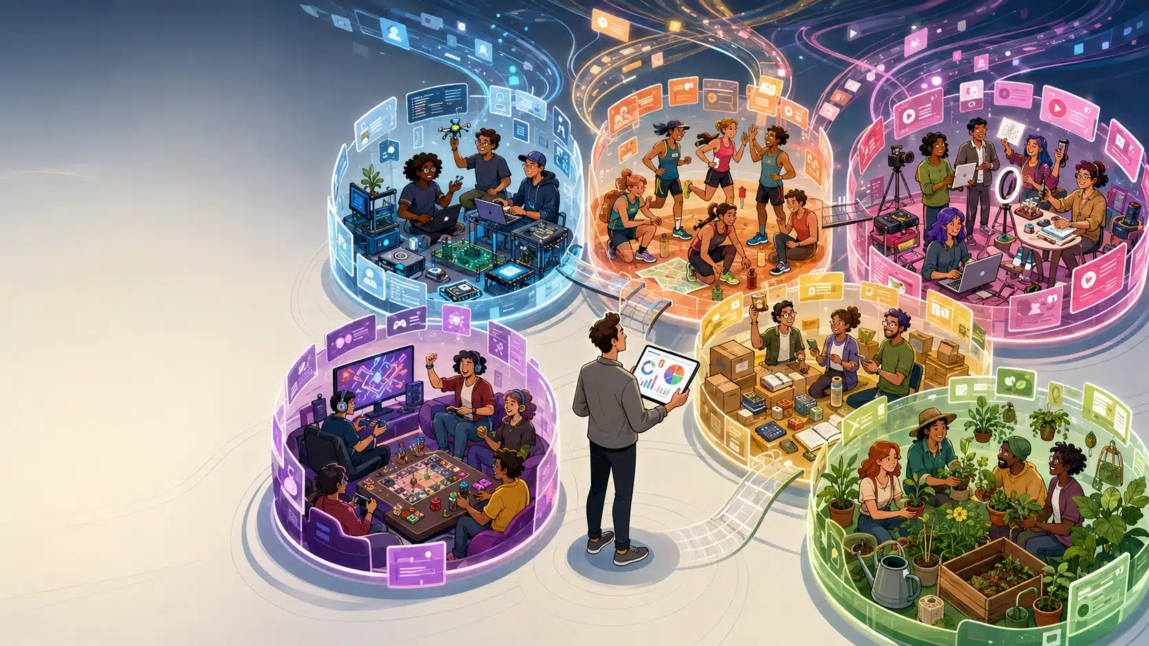 Tribos digitais reunidas em comunidades com linguagens e referências próprias