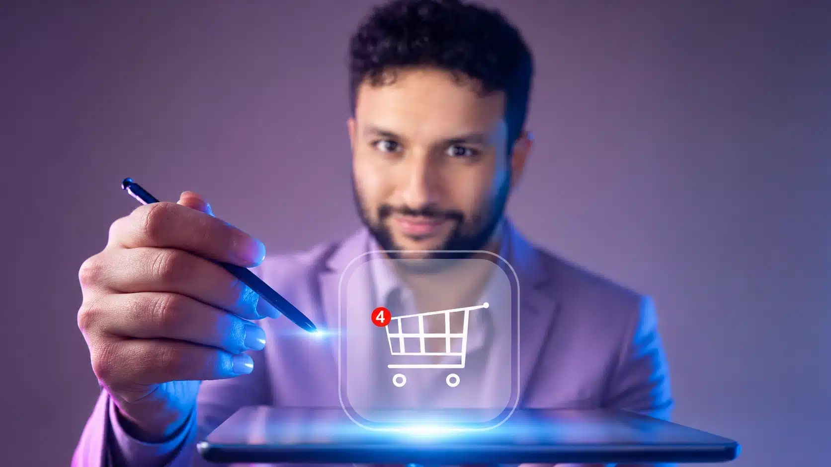 Vendas modernas com vendedor orientando um cliente já informado